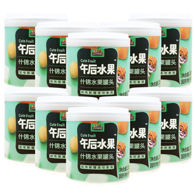 三只松鼠什锦罐头混合水果解馋即食什锦水果罐头200g*10罐