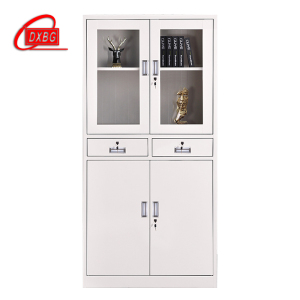 DXBG钢制办公文件柜铁皮柜矮柜资料密码带锁凭证档案员工储物更衣柜子中二斗文件柜