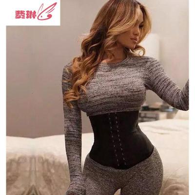 欧美宫廷运动束腰带女绑带腰封健身美体塑身衣产后收腹带透气费琳