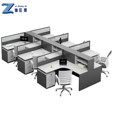 豫庄德工位办公桌干字型 组