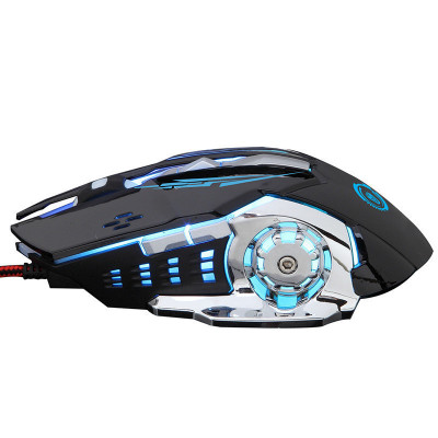 [黑色]前行者t05有线鼠标cf lol 电竞游戏鼠标usb发光电脑笔记本有线