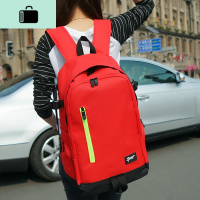 男士多功能双肩包大容量旅行包男女初中高中学生书包潮流时尚背包NEW LAKE 红色高48*宽33*厚15cm