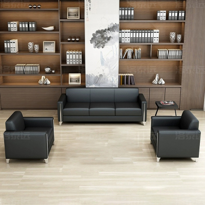 洛泰远 简约办公沙发会客接待洽谈沙发 1+1+3组合