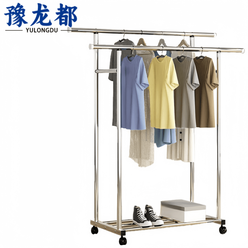 豫龙都双杆晾衣架不锈钢个