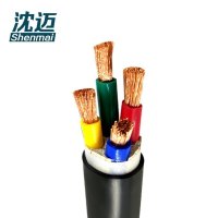 沈迈 铜芯通用软电缆 ZR-RVVZ-0.6/1KV-4*25平方/米