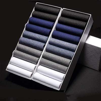 SUNTEK20双-袜子男士丝袜夏季薄款中筒夏天冰丝透气防臭商务袜袜子