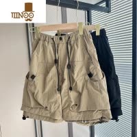 YANXU工装机能短裤男夏季2023新款潮牌宽松直筒五分裤重工潮流运动中裤