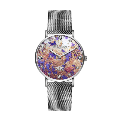 意大利进口Pinko简约女士手表欧美品牌时尚石英表女FW17系列网织带PK.2387L/17M