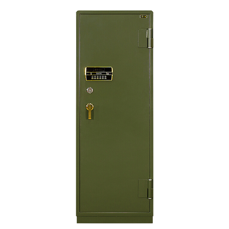 全简家具加厚枪柜钢制存储柜密码锁管制器械存放柜带滚轮军绿款600*500*1700