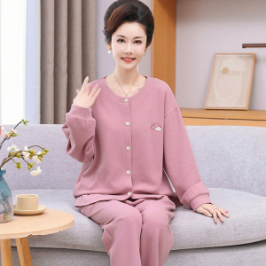 羊毛德绒睡衣女士秋冬季加绒加厚年新款可外穿家居服