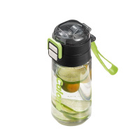 希乐塑料杯480ml耐用双饮户外便携墨黑XL-2428