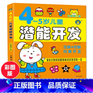 [正版]儿童潜能开发4-5岁(全新修订版)左脑右脑全脑思维游戏大书儿童思维训练宝宝智力开发益智玩具书籍走迷宫观察力培养孩