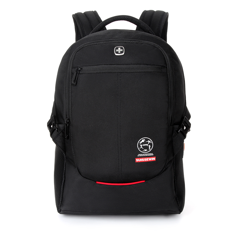 SUISSEWIN瑞士军刀新款简约时尚多功能商务休闲背包双肩包SN9018
