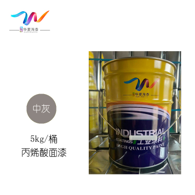 中辽华夏海泰 丙烯酸面漆 中灰/5kg/桶