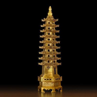 美帮汇铜文昌塔摆件九层13层文昌塔办公室桌面书房摆设