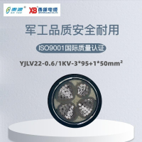 秦源牌 YJLV22-0.6/1KV-3*95+1*50mm² 铝芯低压钢带铠装电力电缆 元/米 定制商品 联系客服
