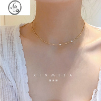 JiMi轻奢小众ins设计感满天星爱心项链女气质网红锁骨链简约时尚颈链