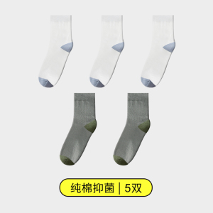 花花公子袜子男纯棉春夏薄款棉袜运动休闲吸汗全棉中筒透气长袜潮