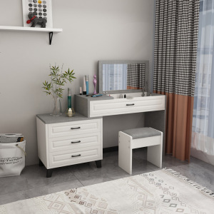 小户型多功能网红折叠镜化妆台经济型翻盖梳妆台卧室现代简约家用