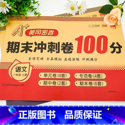 语文+数学·人教版-2本套 一年级上 [正版]2024期末冲刺一百分人教版100分小学一年级上册语文数学单元期中总复习专