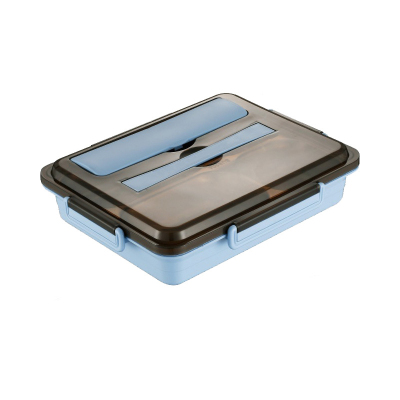 卫未来 不锈钢饭盒 四格(勺筷+汤碗) 个