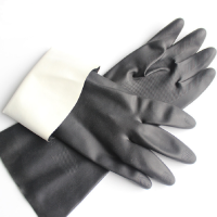 誉丰 短款氯丁植绒防化手套 1双