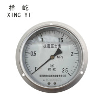 祥屹 耐震压力表轴向带边 YTN150ZT 0-2.5Mpa 块