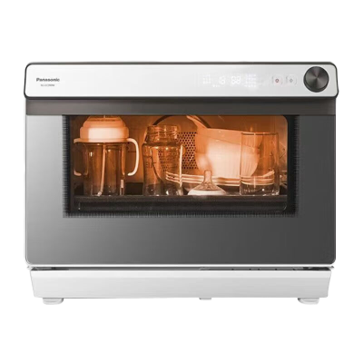 松下(Panasonic)31L家用蒸烤箱 电烤箱 蜂巢循环蒸烤一体机双直喷纯蒸智能菜单NU-SC85MW