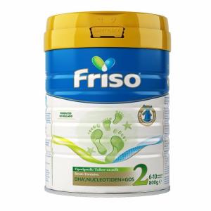 原装进口Friso美素佳儿荷兰版婴儿配方奶粉2段（6-10个月）800g/罐