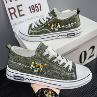 2026春夏季时尚休闲鞋帆布鞋男士透气百搭经典运动风板鞋舒适男鞋