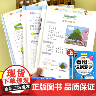 看图写话二年级 老师专项训练范本大全下册人教版 小学看图说话小学生作文书同步作文起步阅读范文练习每日一练练习册思维导图