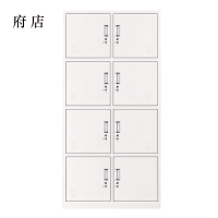府店加厚八门钢制更衣柜员工柜铁皮职工储物柜带锁存包柜