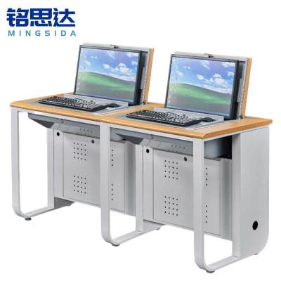 铭思达翻转电脑桌双人位张