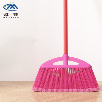 魅祥 TMXB-04扫把软毛扫帚环卫扫地清洁工具玫红:五排开绒丝