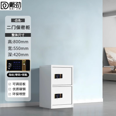 戴劲保密柜铁皮文件柜带锁储物柜资料办公室保险柜二门指纹锁