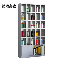 汉诺鑫威201不锈钢员工车间多格茶杯放置收纳柜30格水杯柜1800*900*250