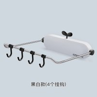 壁挂浴室盆子收纳架厕所马桶洗手间免打孔边柜卫生间置物架 三维工匠 白粉[加强杆]多功能脸盆架浴室置物架