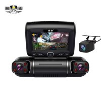 强泰行车记录仪2K前后四镜头高清广角D8(64G)