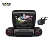 强泰行车记录仪2K前后四镜头高清广角D8(64G)