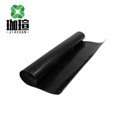 珈瑄 橡胶板工业黑色皮垫防滑耐磨加厚减震胶皮绝缘板 5mm 单位:千克