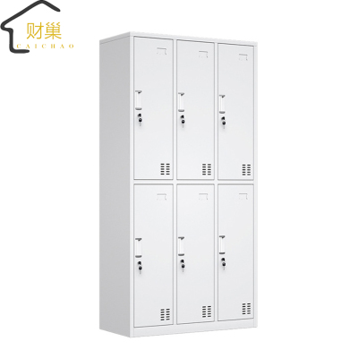 财巢 加厚六门更衣柜 1800*900*420mm /台