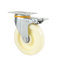 知铁 板车脚轮刹车轮 4寸 个