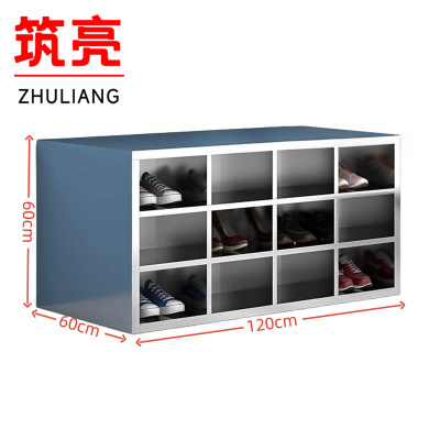 筑亮 不锈钢鞋柜 双面24格 个