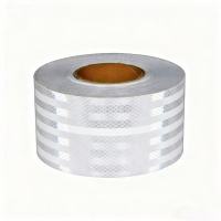 衡雁骏兴 反光胶带白色晶彩格 10cm*30m 卷