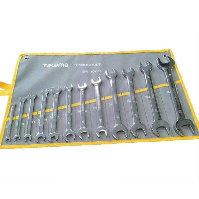 高松takama 镜面开口扳手6*7mm-30*32mm套装12件609112 1套