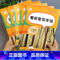 [单本]看拼音写字词训练 六年级上 [正版]看拼音写词语1-6年级任选 一年级下册语文专项训练二年级下看汉字写拼音三年级