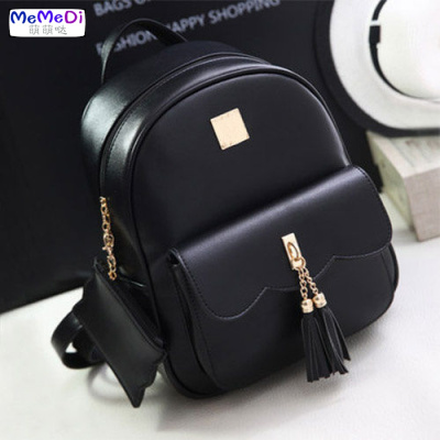 2020新款双肩包女韩版pu女士包包背包女时尚休闲女包简约百搭书包