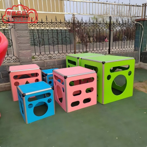 有优贝贝(YUYUBABY)儿童户外游乐设备幼儿园安吉玩具攀爬箱攀登架感统训练器材100CM跳跃类运动