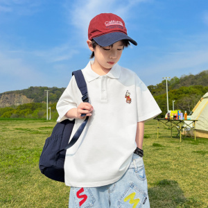 男童夏装polo衫短袖T恤2026新款中大儿童夏季薄款休闲上衣洋气潮T