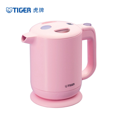 虎牌（tiger）电水壶PFY-A08C-P0.8L粉色防倾倒漏水设计电烧水壶防烫热水壶出水锁定速烧壶